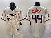 Men's Houston Astros #44 Yordan Alvarez Cream 2025 City Connect With Texas Patch Limited Stitched Jersey,baseball caps,new era cap wholesale,wholesale hats